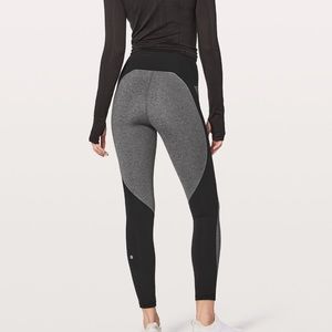 lululemon athletica Pants - Lululemon Train Times 7/8 Blocked Grey Black lululemon athletica Pants - Lululemon Train Times 7/8 Blocked Grey Black